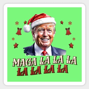 MAGA-la-la-la Funny Donald Trump Christmas Magnet